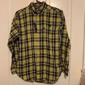 AMERICAN LIVING SIZE LARGE 14-16 PLAID LONG SLEEVED BUTTON SHIRT NWT
